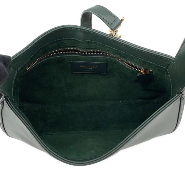 9441330 05 Saint Laurent Paris Le Saint Cassette Leather Shoulder Bag Green