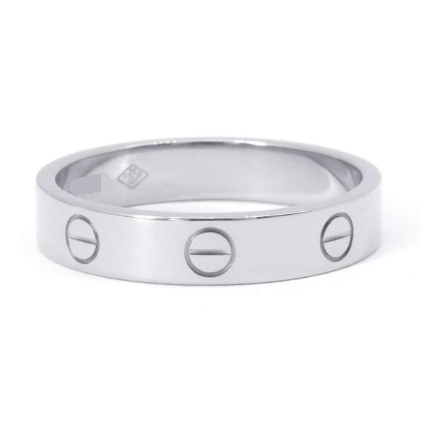 9441842 03 Cartier Ring Love Ring K18WG White Gold