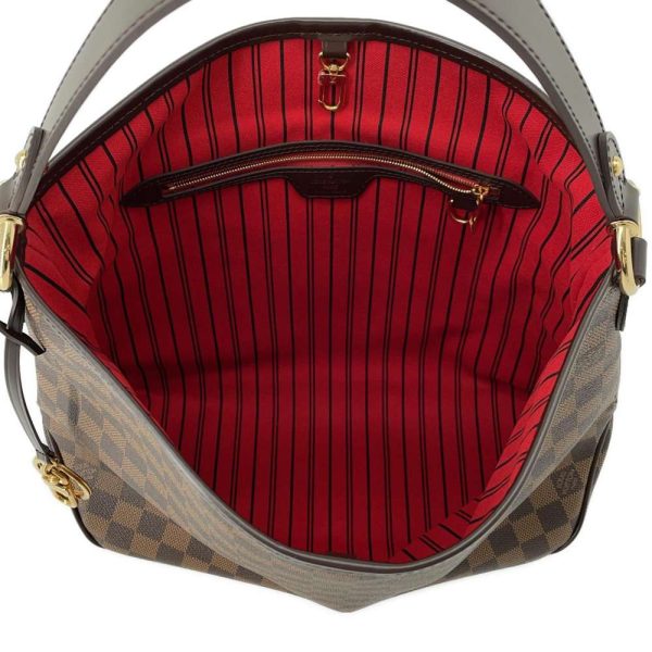 9444775 05 Louis Vuitton Delightful PM Damier Ebene Shoulder Bag Red