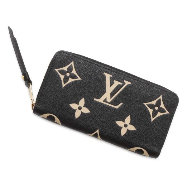 9448186 01 Louis Vuitton Long Wallet Monogram Empreinte Zippy Wallet Black