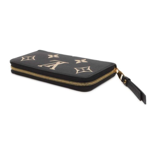 9448186 02 Louis Vuitton Long Wallet Monogram Empreinte Zippy Wallet Black