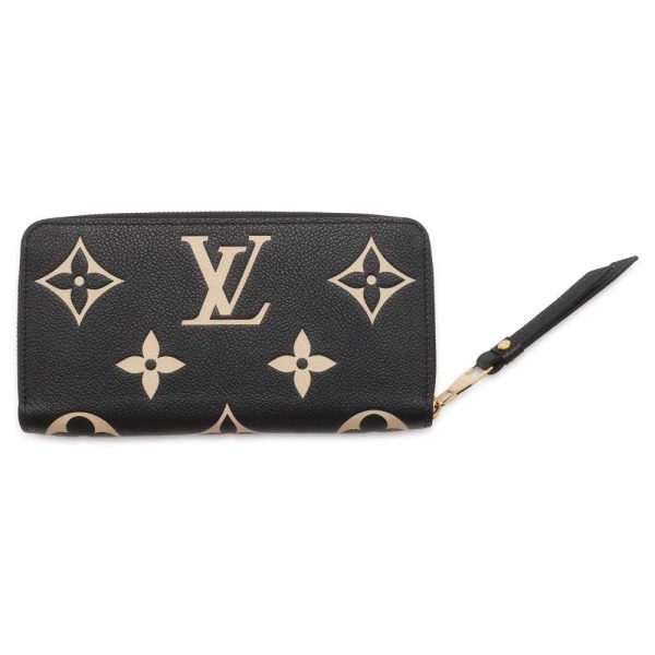 9448186 03 Louis Vuitton Long Wallet Monogram Empreinte Zippy Wallet Black