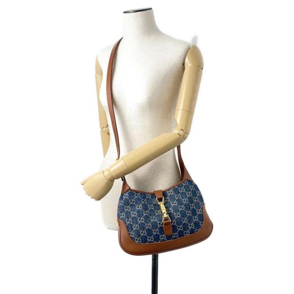 9460034 05 Gucci Shoulder Bag Jackie 1961 GG Denim Small 636706 GUCCI Handbag