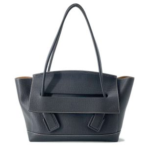 9470460 01 Prada Calf Leather Shoulder Bag Black