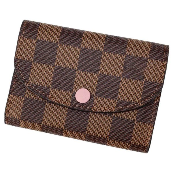 9484214 01 Louis Vuitton Coin Case Damier Ebene Porte Monnaie Rosalie