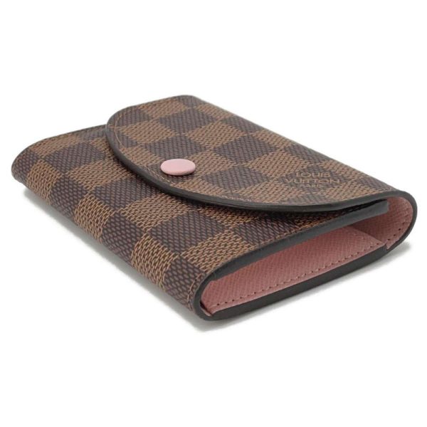 9484214 02 Louis Vuitton Coin Case Damier Ebene Porte Monnaie Rosalie