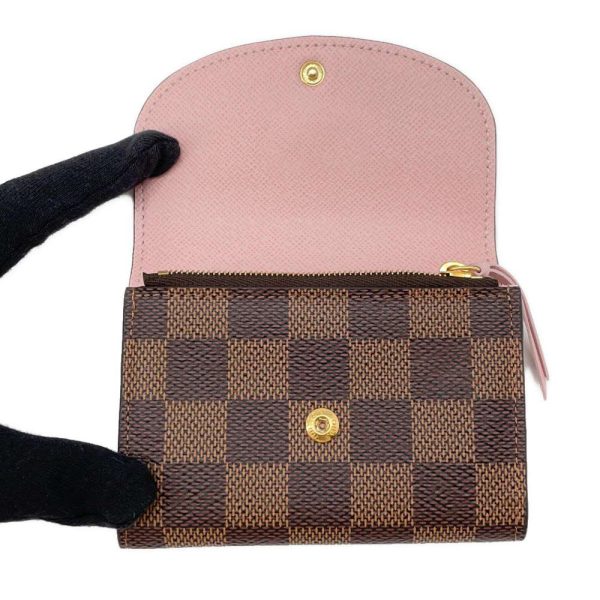 9484214 04 Louis Vuitton Coin Case Damier Ebene Porte Monnaie Rosalie