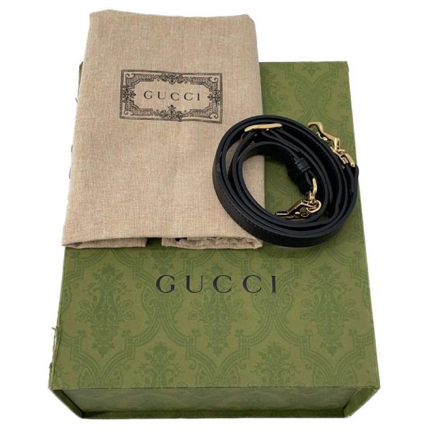 9502871 15 Gucci Shoulder Bag Blondie Top Handle Leather 744434 GUCCI Bag 2way Handbag Black