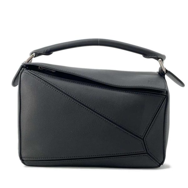 9511019 01 Loewe Handbag Puzzle Bag Small 2way Shoulder Bag Black