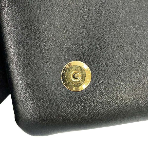 9512436 10 Louis Vuitton Chain Shoulder Bag Pochette Coussin Monogram Pattern 2way Clutch Black