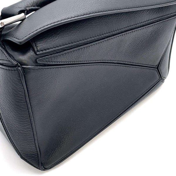 9516557 09 Loewe Handbag Puzzle Bag Small Classic Calf Leather 2way Black