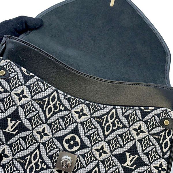 9538382 07 Louis Vuitton Shoulder Bag Monogram Jacquard Neo Saumur MM Black