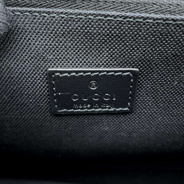 9544352 08 Gucci Shoulder Bag Horsebit 1955 Leather Black