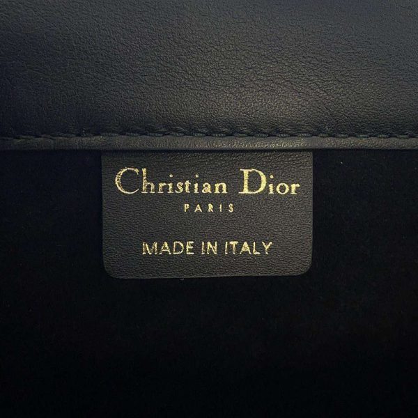 9554191 09 Christian Dior Tote Bag Book Tote Medium Leather Black