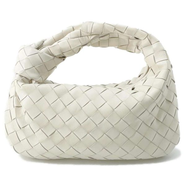 9563674 01 Bottega Veneta Handbag The Jodie Mini Intrecciato White