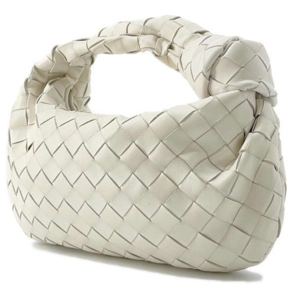 9563674 02 Bottega Veneta Handbag The Jodie Mini Intrecciato White