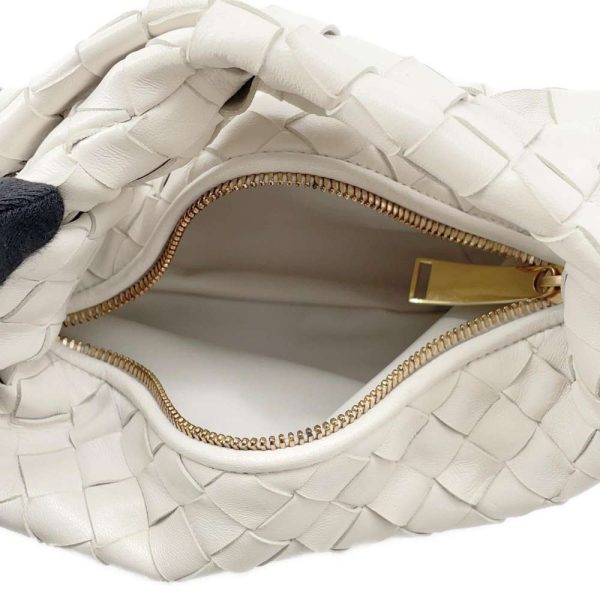 9563674 05 Bottega Veneta Handbag The Jodie Mini Intrecciato White