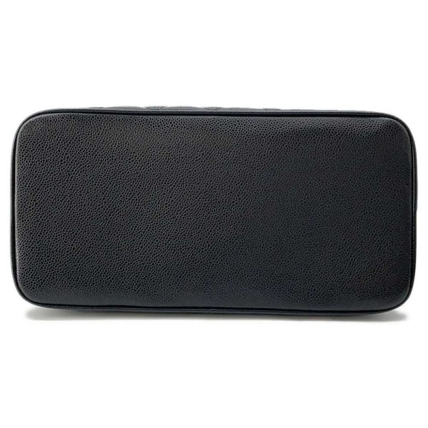 9574120 03 Chanel Tote Bag Reproduction Tote Coco Mark Caviar Skin Black