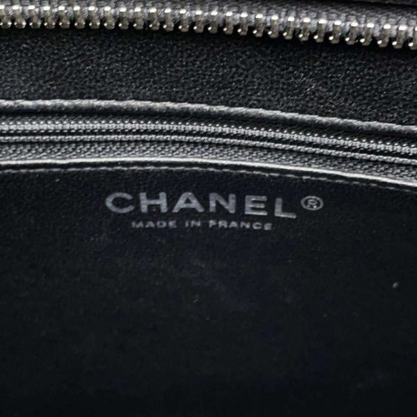 9574120 10 Chanel Tote Bag Reproduction Tote Coco Mark Caviar Skin Black