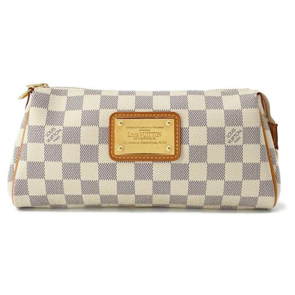 9576193 01 Louis Vuitton Damier Azur Eva Shoulder Bag Beige