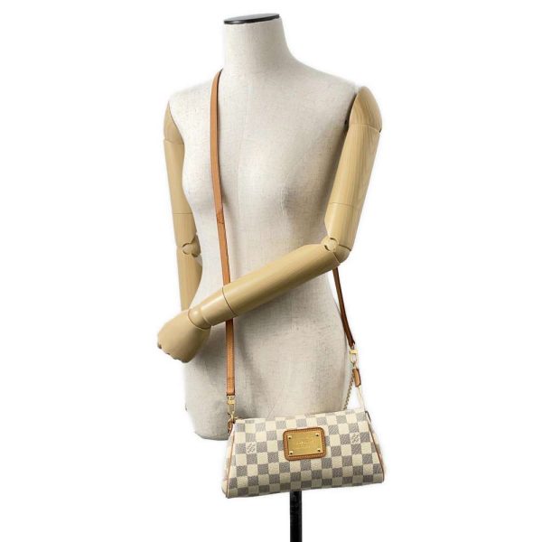 9576193 05 Louis Vuitton Damier Azur Eva Shoulder Bag Beige