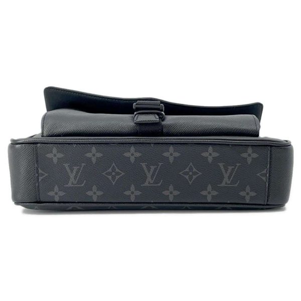 9581104 03 Louis Vuitton Messenger Monogram Eclipse Taiga Rama Black