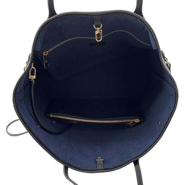 9587984 05 Louis Vuitton Tote Bag Monogram Empreinte Neverfull MM Shoulder Bag Black