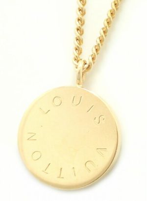 Jewelry LOUISVUITTON Louis Vuitton Gold Necklace Pendant Bottega Veneta Wallet Lambskin Black