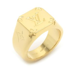 Jewelry New Finished LOUISVUITTON Signet Ring Monogram Louis Vuitton Stresa PM Damier Shoulder Bag Azure