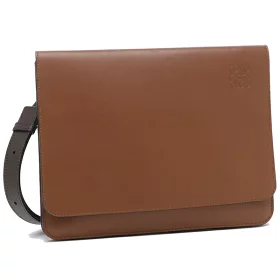 Loewe Gusset Flat Leather Shoulder Bag Cognac Brown Louis Vuitton Black Empreinte Monogram CarryAll MM
