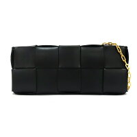 Sakae BOTTEGAVENETA Bottega Veneta Cassette Chain Shou 1 Prada Galleria Small Handbag Shoulder Bag Black