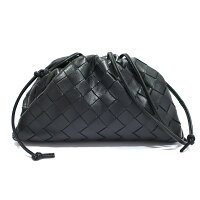 Sakae BOTTEGAVENETA Bottega Veneta Mini Pouch Shoulder Saint Laurent Clutch Bag Leather Handbag Black