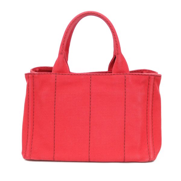 bla29105036 3 Prada Canapa Tote Mini Canvas Shoulder Bag Red