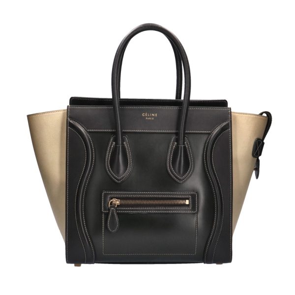 brb00003630015210 1 Celine Micro Shopper Luggage Handbag Calf