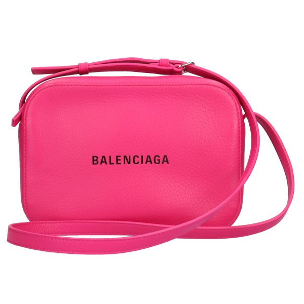 brb00090000001028 1 BALENCIAGA Everyday Camera Bag Leather Shoulder Bag Pink