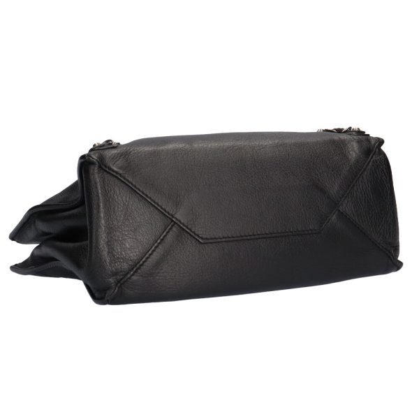brb01000000000151 5 BALENCIAGA Mini Paper Leather Shoulder Bag Black