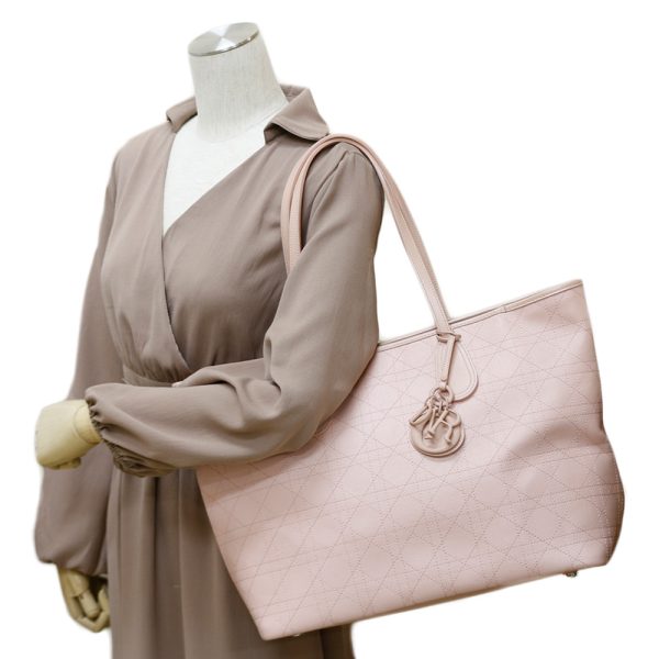 brb01000000000181 2 Dior Leather shoulder bag pink
