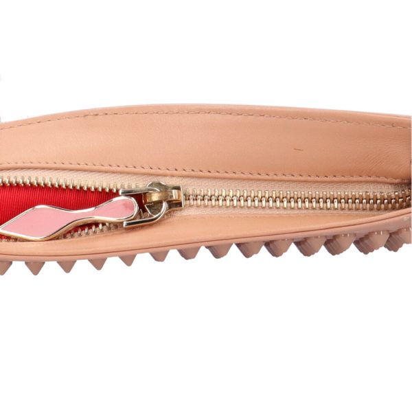 brb01000000000880 7 Christian Louboutin Ruby Bosch Leather Shoulder Bag Pink