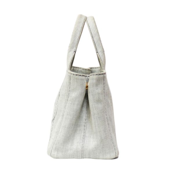 brb01000000003521 4 1 Prada Canapa Tote Canvas shoulder bag Gray