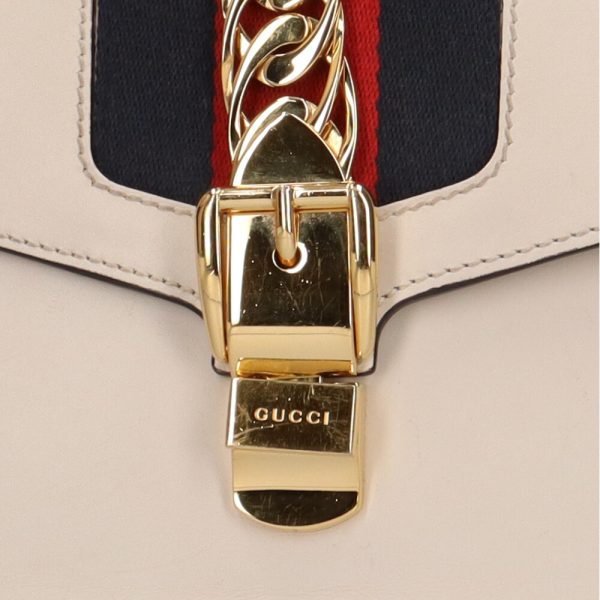 brb01020000000607 12 GUCCI Shoulder Bag Leather White