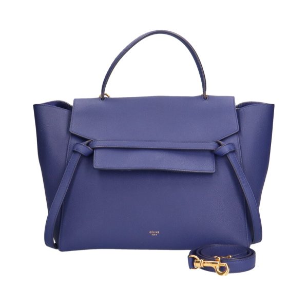 brb01100000000479 1 Celine Belt Bag Handbag Calf Blue