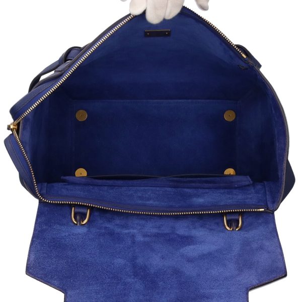 brb01100000000479 7 Celine Belt Bag Handbag Calf Blue