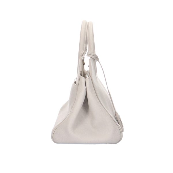 brb01870000000399 4 Saint Laurent Paris Cava Rive Gauche Handbag Leather White