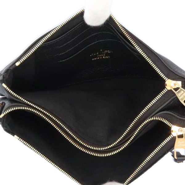 brb02110000006686 5 Louis Vuitton Pochette Double Zip Shoulder Bag Monogram Emprene Black