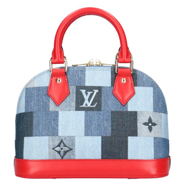 brb02310000000674 3 Louis Vuitton Alma BB Monogram Denim Shoulder Bag Blue