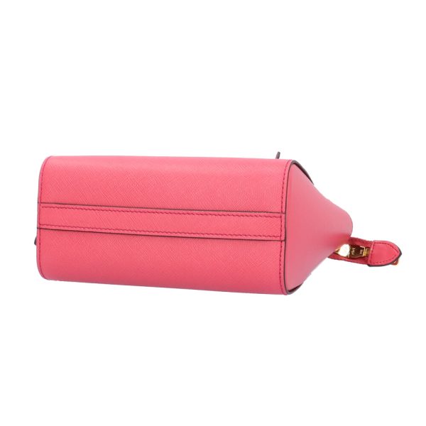 brb02630000003340 4 Prada Saffiano Shoulder Bag Leather Pink