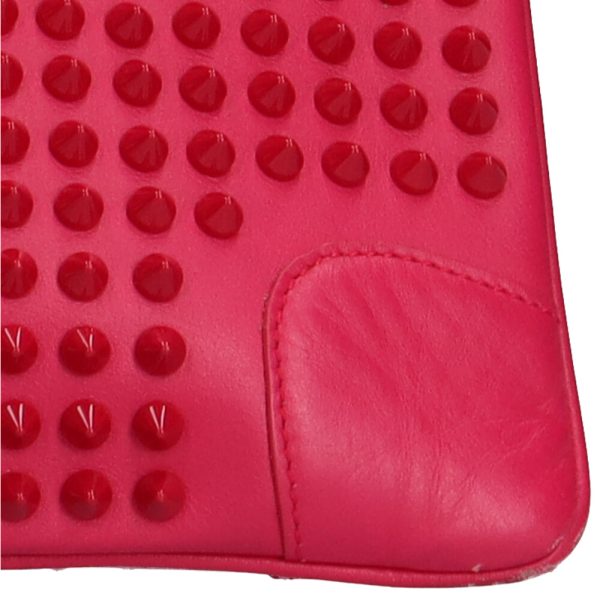 brb03130000000466 11 Christian Louboutin Studded Shoulder Bag Calf Pink