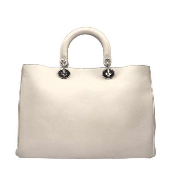 brb10000000003819 3 Dior Diorissimo handbag leather white