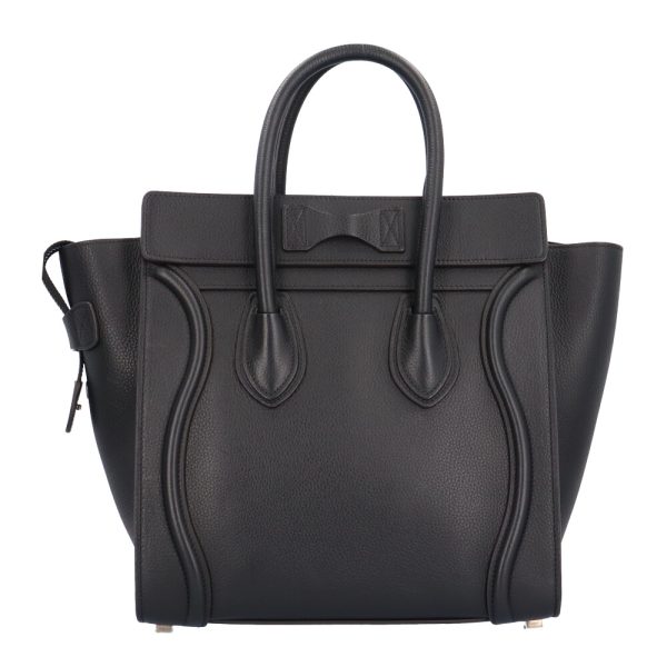 brb10010000002999 3 Celine Micro Shopper Luggage Handbag Leather Black