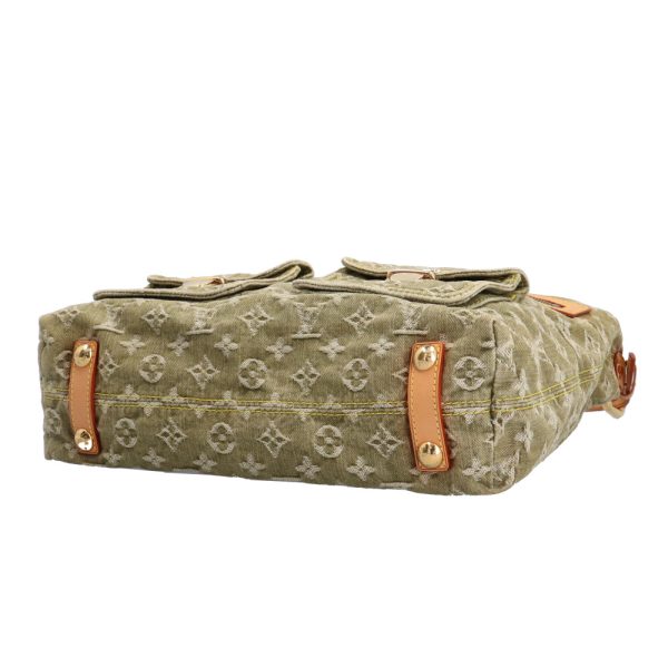 brb10010000011940 5 Louis Vuitton Baggy GM Denim Shoulder Bag Monogram Denim Green